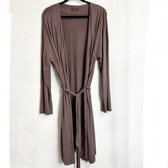 nuuds Other - Nuuds Lightweight Midi Robe Brown Womens Medium/Large Stretch Comfort Casual